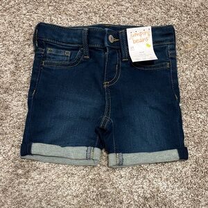 Jumping Beans Kids Rolled Cuff Denim Shorts - Dark Blue